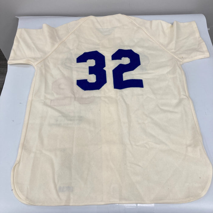 Sandy Koufax First Game 6-24-1955, World Series Champs Signed Dodgers Jersey JSA
