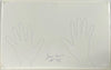 Hank Aaron Signed Large 15x24 Actual Hand Tracing With JSA COA Very Rare