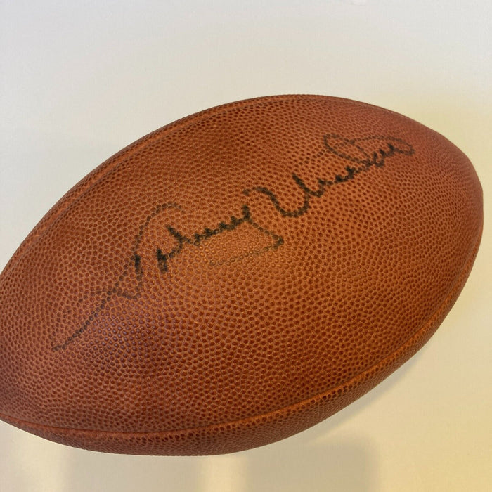 Johnny Unitas Signed Autographed Wilson NFL Game Football With JSA COA