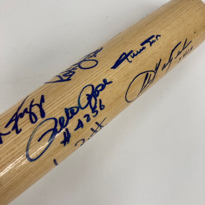 Beautiful 3,000 Hit Club Multi Signed Baseball Bat Willie Mays Hank Aaron JSA