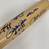Beautiful 3,000 Hit Club Multi Signed Baseball Bat Willie Mays Hank Aaron JSA