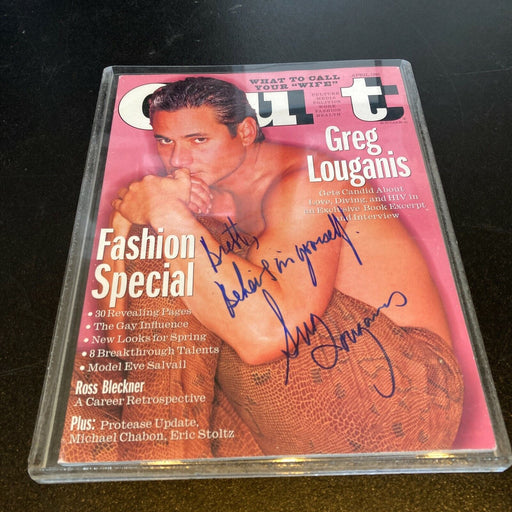 Greg Louganis Signed Autographed Vintage Magazine