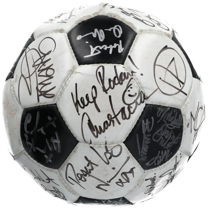 Donald Trump & Kanye West Celebrity Multi Signed Soccer Ball 30+ Sigs JSA COA