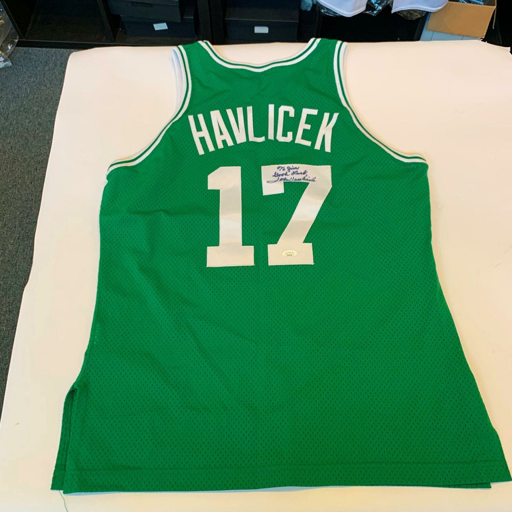 John Havlicek Signed 1992-93 Boston Celtics Authentic Pro Cut Jersey JSA COA