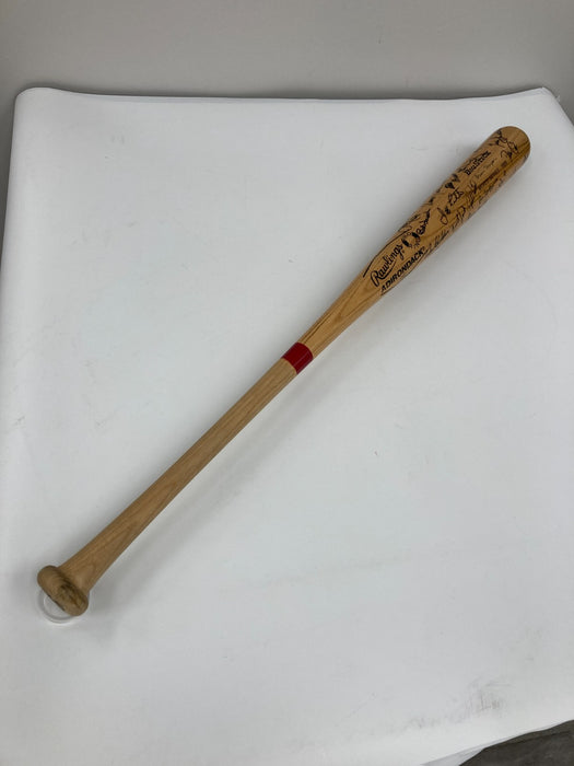 1985 St Louis Cardinals NL Champs Team Signed World Series Baseball Bat Beckett