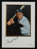 Willie Mays Signed 5x7 Gerry Dvorak Photo Art Card JSA COA 1950's Topps Artist