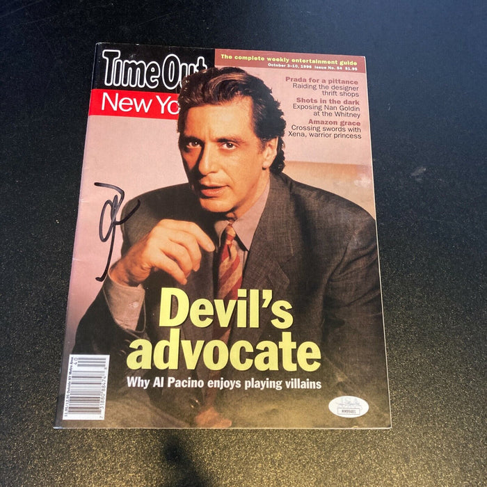 Al Pacino Signed Autographed Magazine With JSA COA