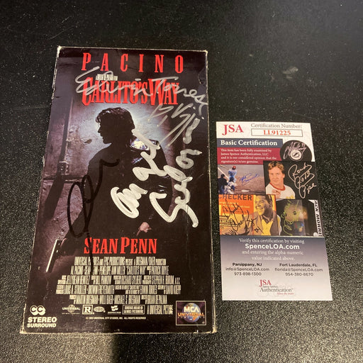 Al Pacino Carlito's Way Cast Signed Autographed VHS Movie JSA COA