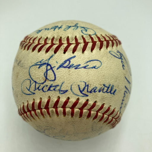 1960 Yankees WS Champs Team Signed Baseball World Series Game Used Baseball JSA