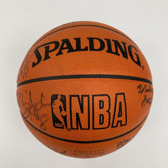 1997-98 Chicago Bulls NBA Champs Team Signed Game Basketball The Last Dance JSA