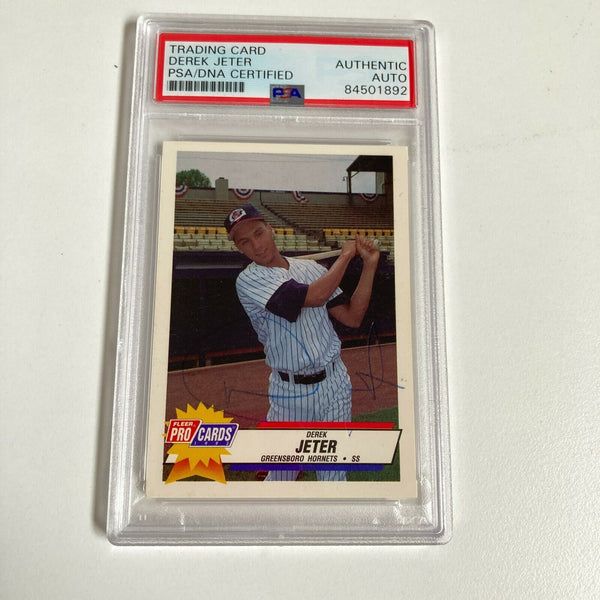 Derek Jeter Signed 1993 Fleer Procards All-Stars RC Rookie PSA DNA