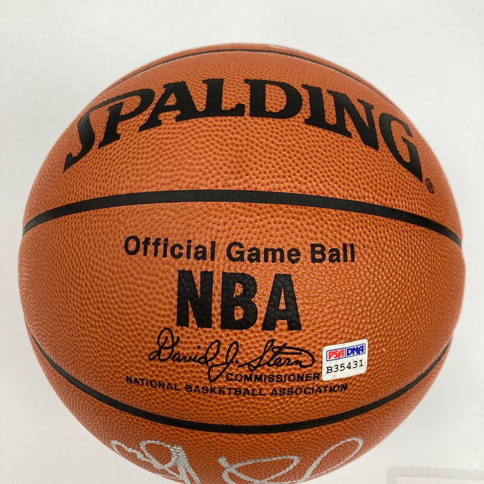 Bill Russell Red Auerbach Larry Bird Celtics Legends Signed Basketball PSA DNA