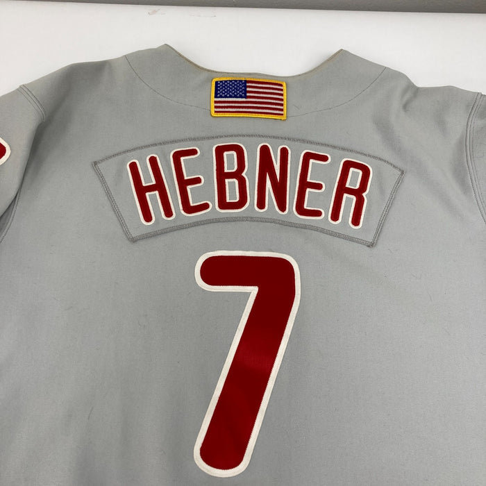 Richie Hebner 2001 Philadelphia Phillies Game Used Majestic Jersey