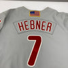Richie Hebner 2001 Philadelphia Phillies Game Used Majestic Jersey