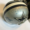 Dallas Cowboys HOF Legends Multi Signed Authentic Riddell Helmet Tristar COA