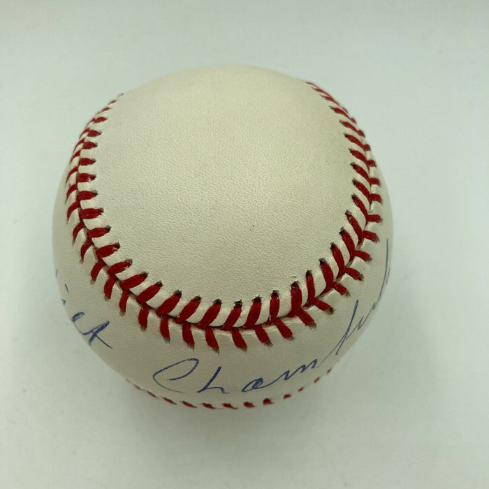 Beautiful Wilt Chamberlain Single Signed National League Baseball PSA DNA COA