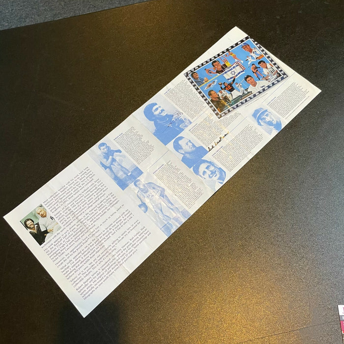 Sid Luckman & Mark Spitz Jewish Athletes Signed Photo With JSA COA