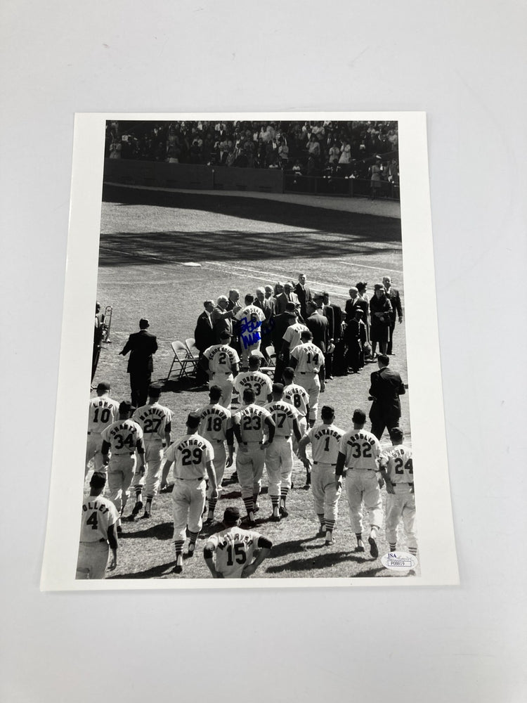 Stan Musial Signed 11x14 Photo Stan The Man Hologram