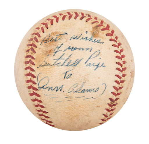Satchel Paige Single Signed Autographed Vintage 1950's Baseball With Beckett COA