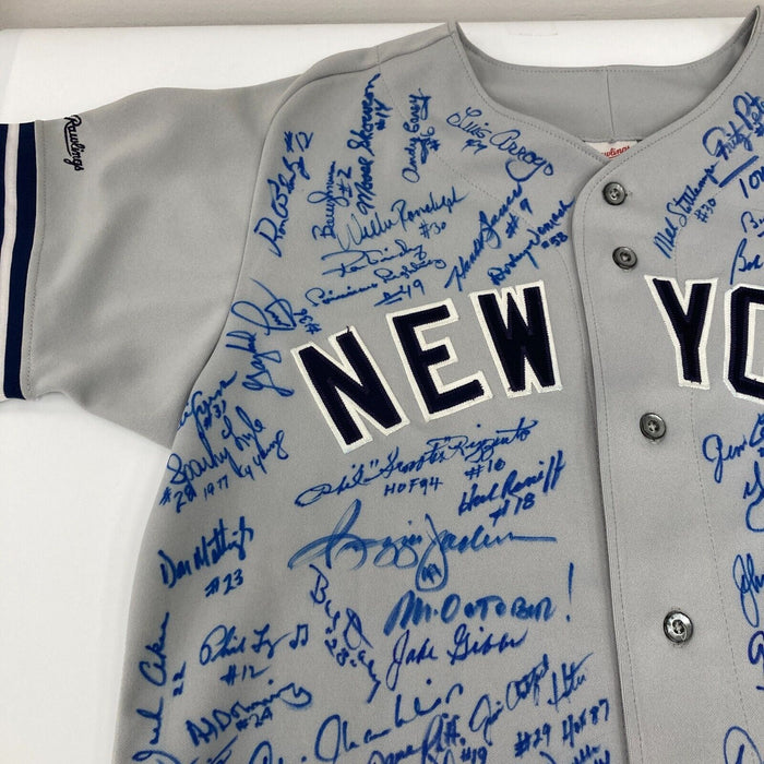 New York Yankees Legends Signed Mickey Mantle Jersey With 95 Signatures! JSA COA