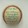 Joe Montana Signed Heavily Inscribed Career STAT Baseball Reggie Jackson COA
