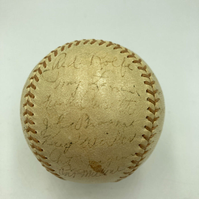 Lou Gehrig 1936 New York Yankees World Series Champs Team Signed Baseball PSA