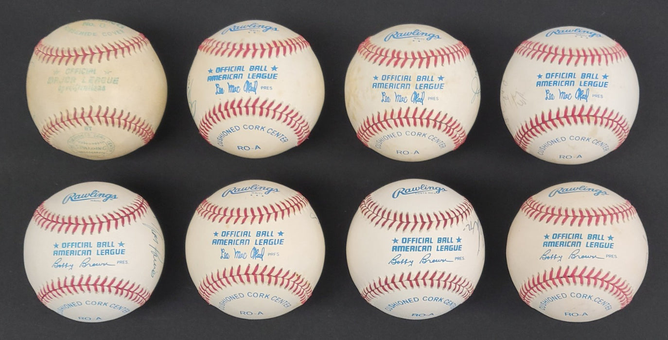 Lot Of (41) Hall Of Fame Signed Major League Baseball All Inscribed "To Bob" JSA