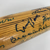 Beautiful Hall Of Fame Multi Signed Bat 34 Sigs Ted Williams Hank Aaron JSA COA
