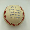 Rod Carew Signed Heavily Inscribed Career STAT Baseball Reggie Jackson COA