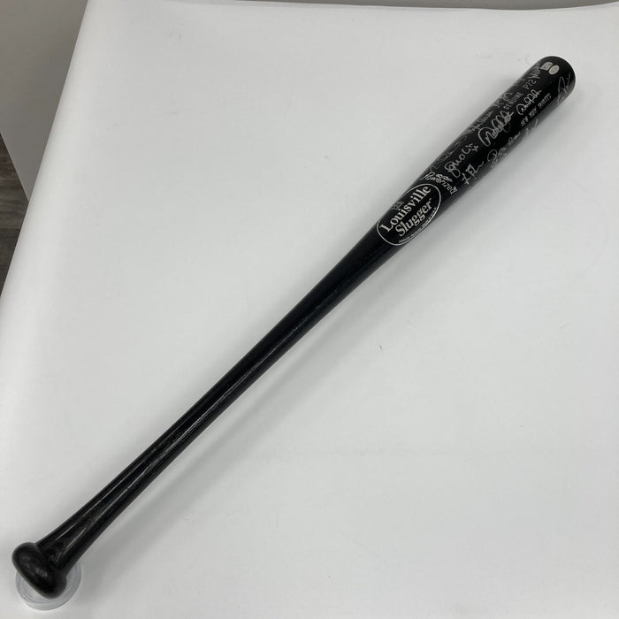 2009 New York Yankees World Series Champs Team Signed Bat Steiner COA