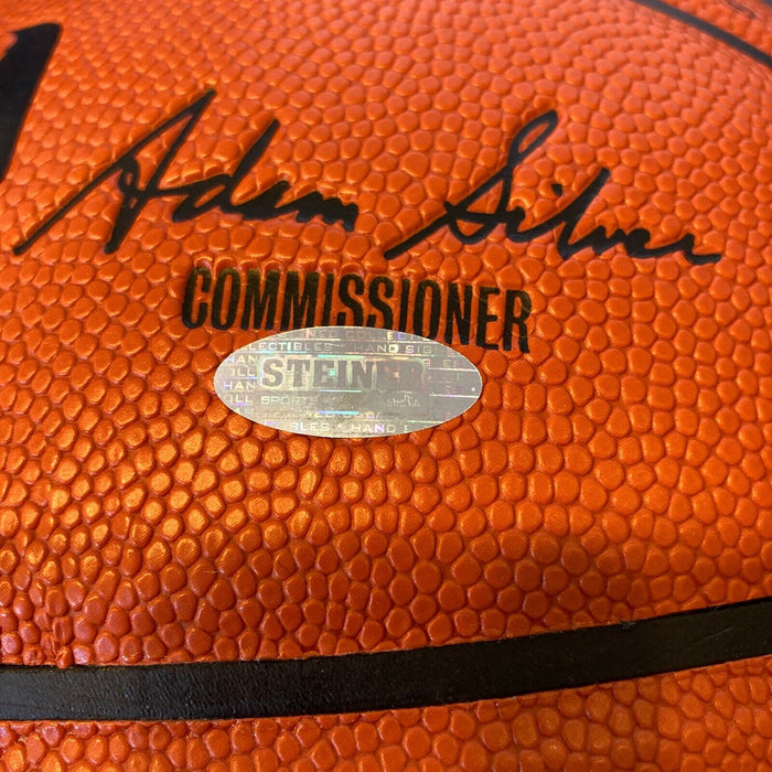 Robert Parish Signed Heavily Inscribed STAT NBA Game Basketball With Steiner COA