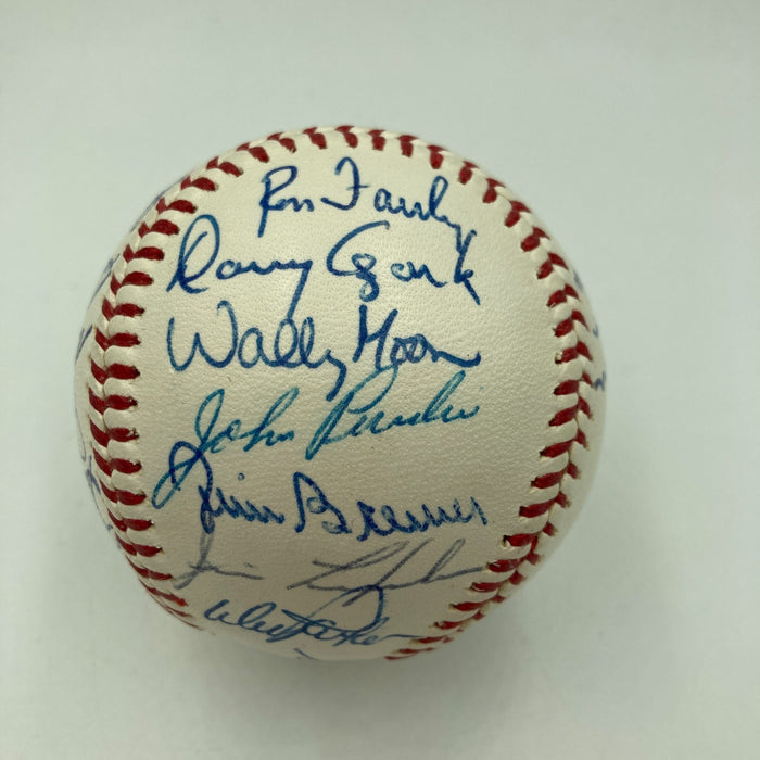Beautiful 1965 Los Angeles Dodgers World Series Champs Team Signed Baseball PSA