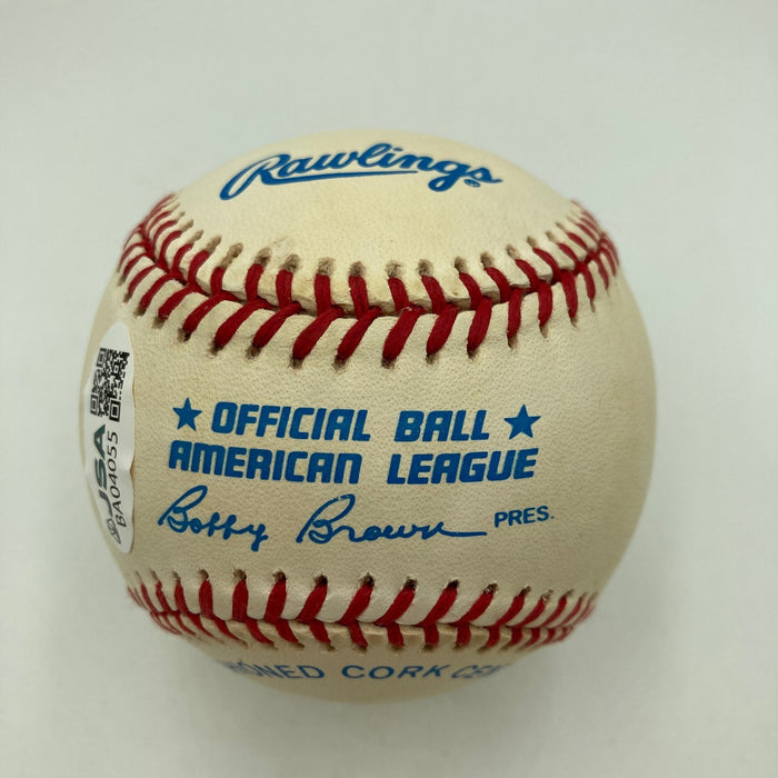 Beautiful Sandy Koufax & Nolan Ryan Signed American League Baseball JSA COA