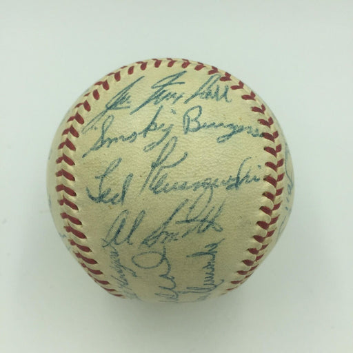 Beautiful 1955 All Star Game Signed Baseball Willie Mays Ernie Banks Musial JSA