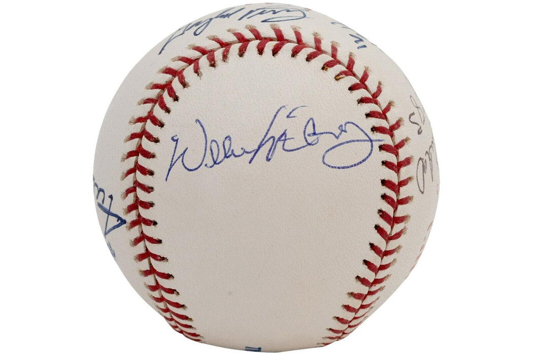 Willie Mays Willie Mccovey San Francisco Giants Legends Signed Baseball PSA DNA