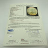 1961 World Series Umpires Signed Game Used Baseball JSA COA Yankees Reds