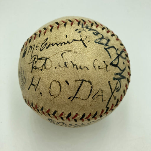 Hank O'Day Hall Of Fame 1918 Umpires Signed National League Baseball JSA COA
