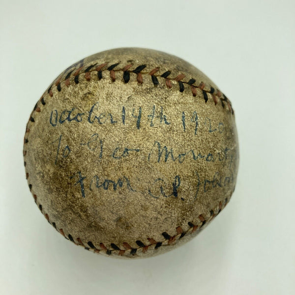 Al Jolson Single Signed 1920 Official National League Baseball JSA COA RARE