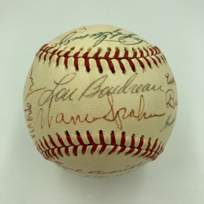 Hall Of Fame Legends Signed 1970's National League Baseball Ernie Banks JSA COA