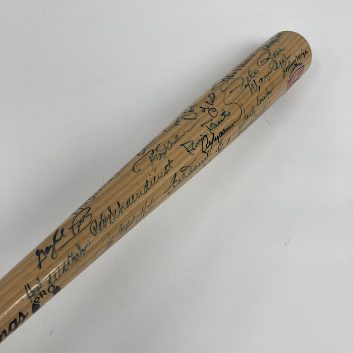 Mickey Mantle Ted Williams Willie Mays Hank Aaron HOF Multi Signed Bat JSA COA