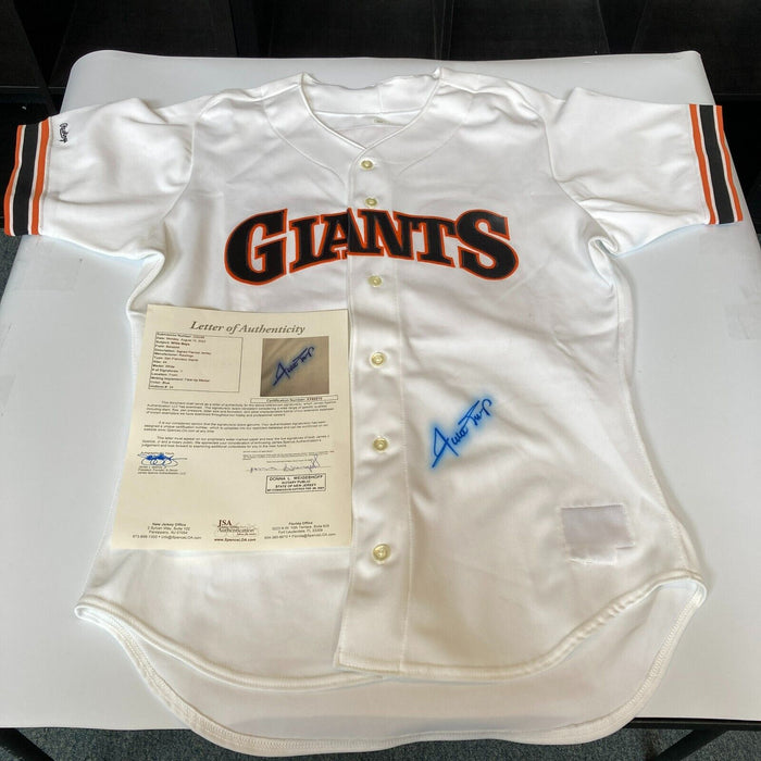 Willie Mays Signed San Francisco Giants 1989 Game Model Jersey JSA COA