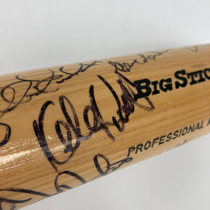 Kirby Puckett 1993 Minnesota Twins Team Signed Rawlings Bat Beckett COA