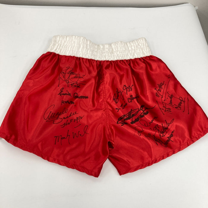 Muhammad Ali Boxing Legends Multi Signed  Everlast Trunks 26 Sigs Beckett COA