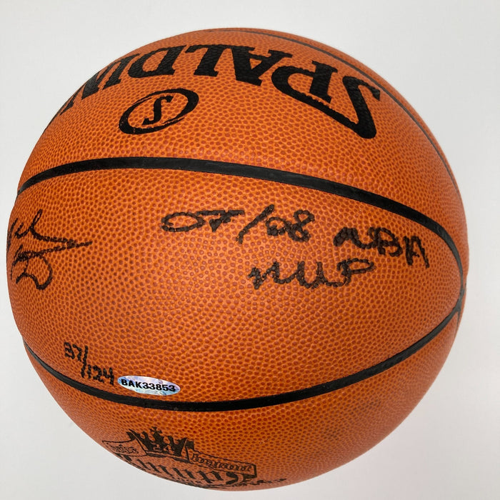 Kobe Bryant "2007-08 MVP" Signed Spalding Game Basketball Upper Deck UDA COA