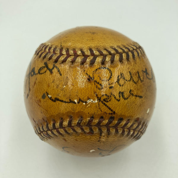Rare Jack Powell Umpire Single Signed 1939 Game Used Baseball Dec. 1971 JSA COA