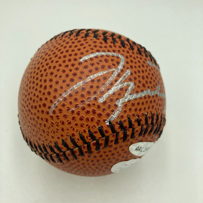 Michael Jordan Signed Nike Basketball Style Baseball UDA Upper Deck & JSA COA