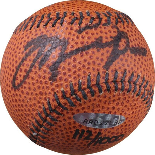 Michael Jordan Signed Nike Basketball Style Baseball Upper Deck UDA