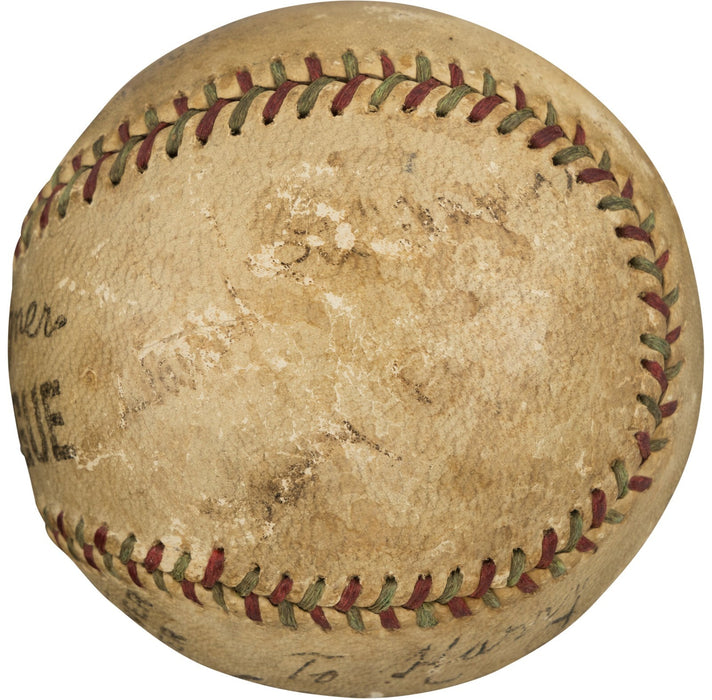 Honus Wagner Signed 1930's Baseball PSA DNA COA