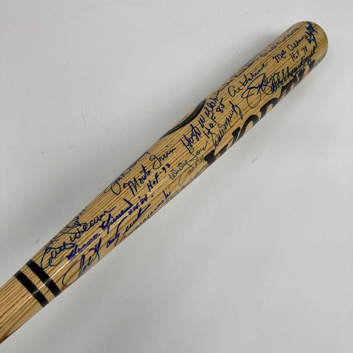 Beautiful Hall Of Fame Multi Signed Baseball Bat 42 Sigs PSA DNA COA