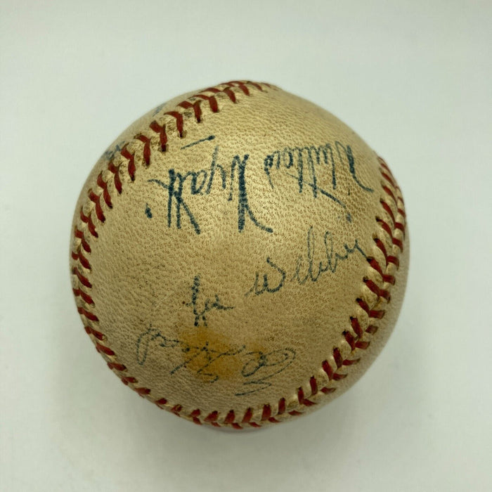 1943 Brooklyn Dodgers Team Signed Baseball JSA COA